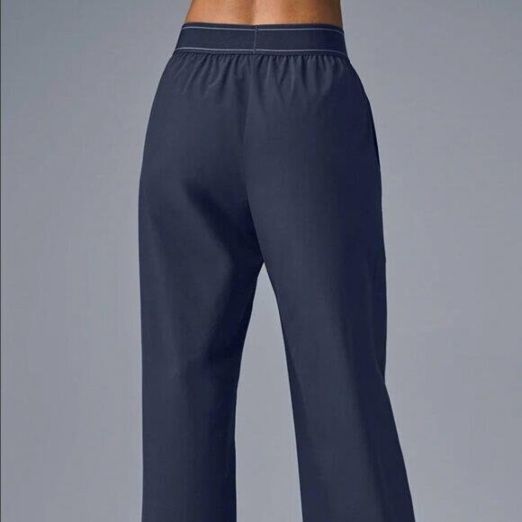 NWOT Alo navy suit up trouser small - Picture 3 of 7